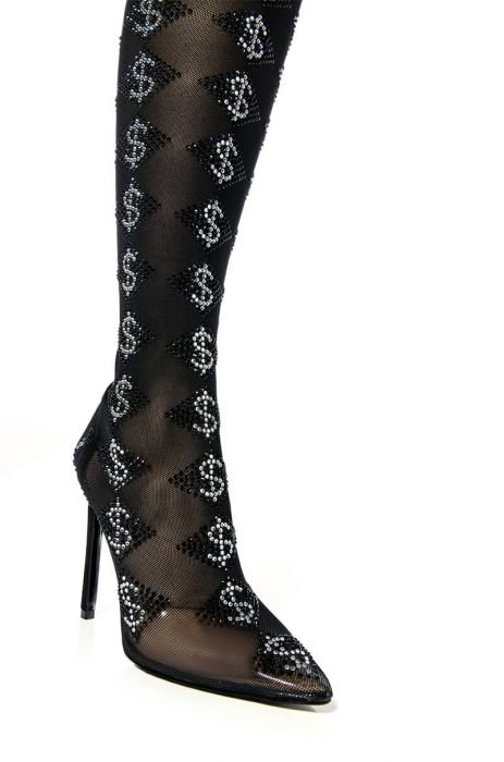 Louis Vuitton, Shoes, Louis Vuitton Womens Silhouette Thigh High Sock  Boots Monogram Knit Fabric