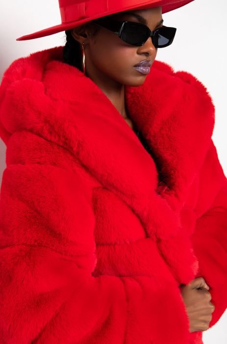 F1: Red Faux Fur SOLD OUT