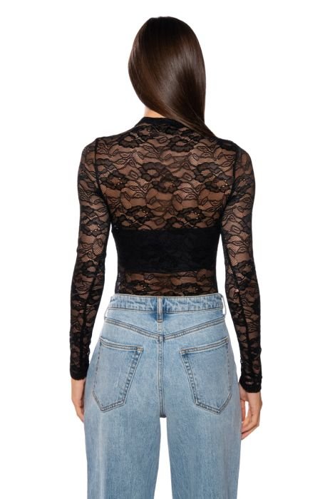Urban Outfitters Black Lace High Leg Bodysuit BNWT Size XL RRP £29