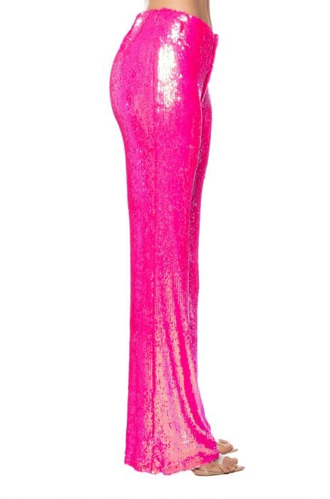 Sparkle Up Your Look with Hot Pink Sequin Drawstring Pants – Jewelry Bubble