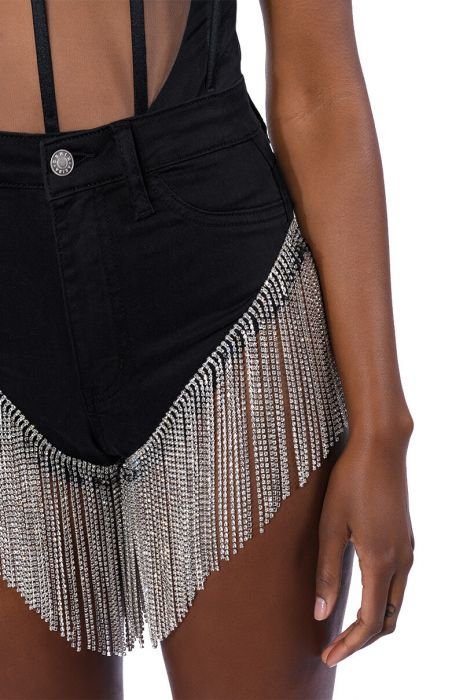 Rhinestone Studded Shorts – Love Shop Blush