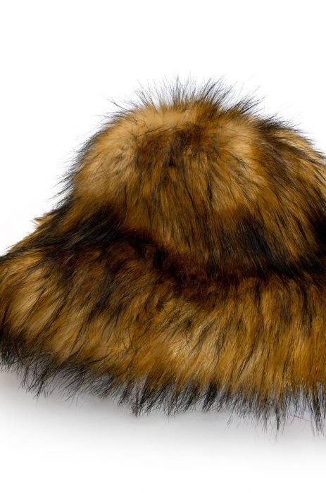 Oversized Faux Fur Bucket Hat
