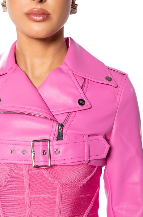 YOF Moto Women's Summer Sports Jacket Pink