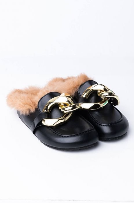JUMP RIGHT IN OPEN BACK LOAFER IN BLACK