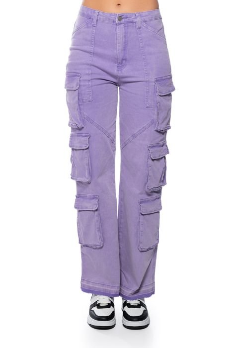 Stylish Purple Cargo Pants