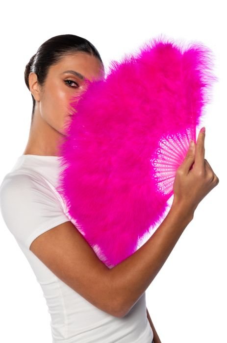 XL 2 layers Ostrich Feather Fan