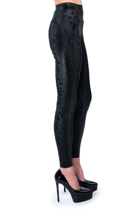 RIO PRINT HIGH RISE LEGGING WITH 4 WAY STRETCH IN BLACK