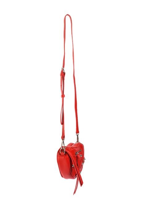 ROSY RED HEART BAG IN RED