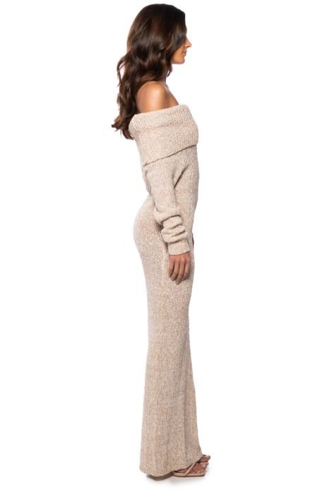 Off-the-Shoulder Sweater Dress – Wattle & Sage