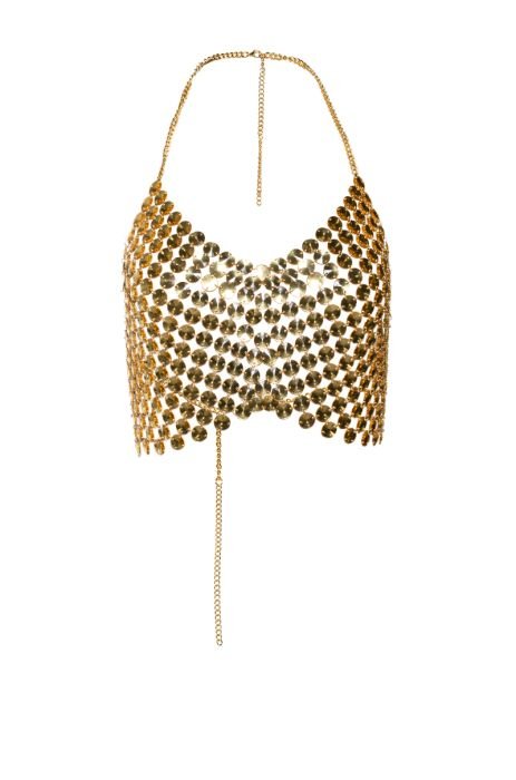 SUPER LUXE EMBELLISHED BRA TOP