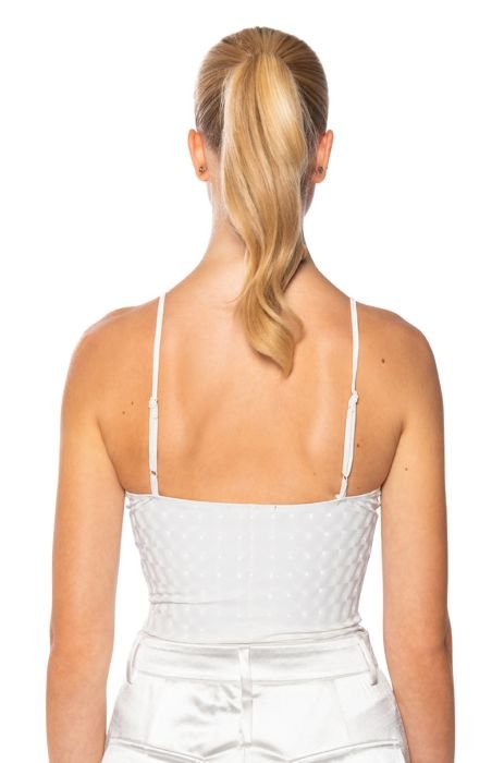 PAXTON SEAMLESS STRAPPY SCOOP NECK BODYSUIT IN WHITE
