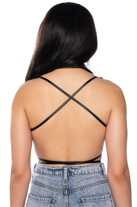 Black Backless Vest – Mii