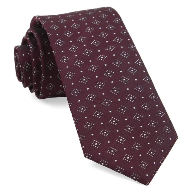 Gemstone Gala Burgundy Tie | Men's Silk Ties | Tie Bar