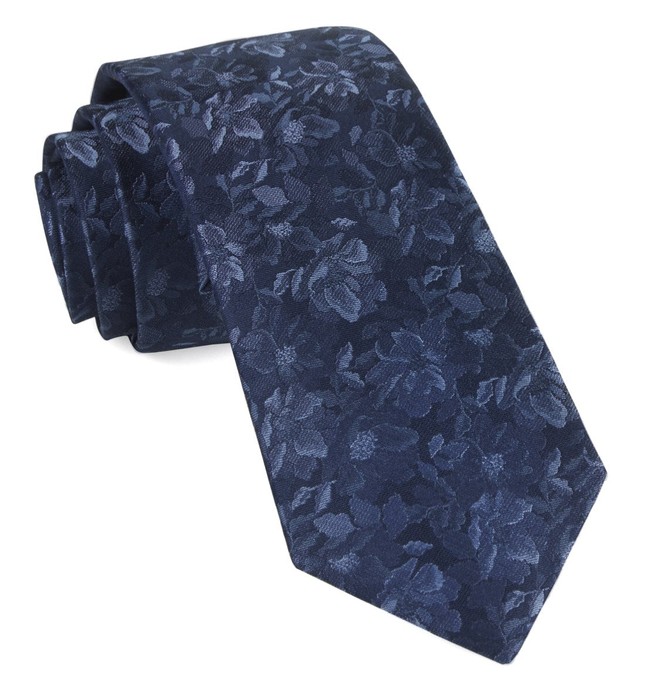 Ramble Floral Navy Tie | Men's Silk Ties | Tie Bar
