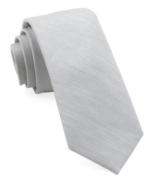 Bhldn Linen Row Mist Tie | Men's Linen Ties | Tie Bar