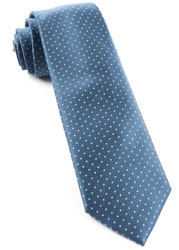 Mini Dots Whale Blue Tie | Men's Silk Ties | Tie Bar