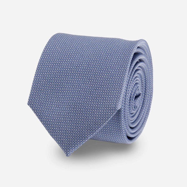Union Solid Slate Blue Tie | Men's Silk Ties | Tie Bar