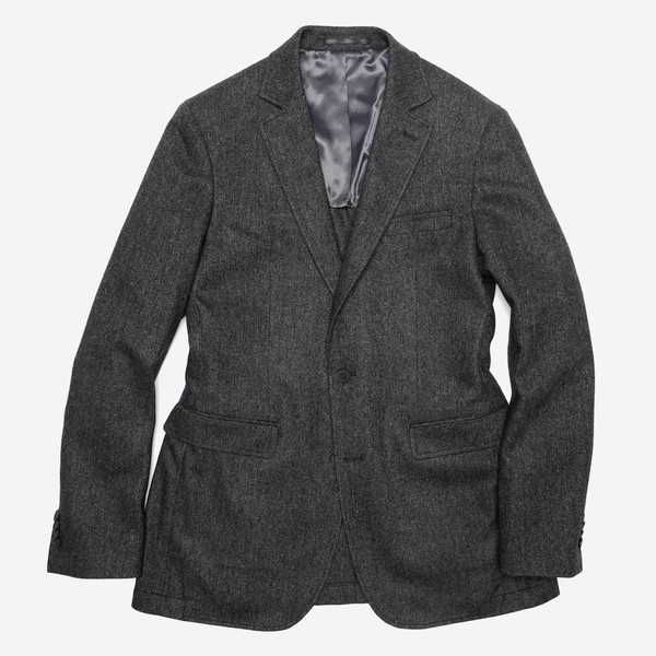 ondersteboven sigaret Inademen The Wool Miracle Herringbone Charcoal Jacket | Men's Wool Jackets | Tie Bar