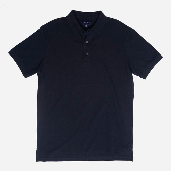 Vaardig ingenieur patroon Navy Pique Polo Shirt | Tie Bar