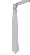 Grosgrain Solid Grey Tie | Men's Silk Ties | Tie Bar
