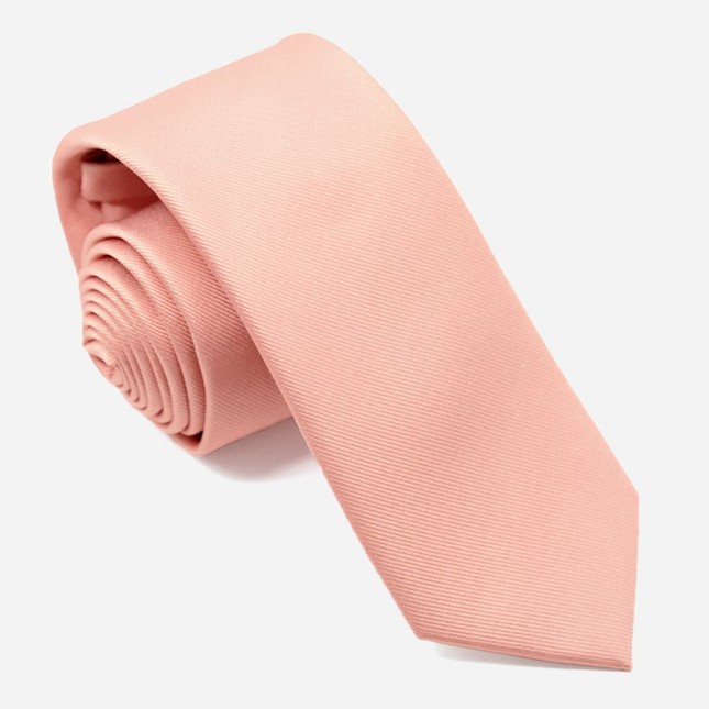 Grosgrain Solid Dusty Blush Tie | Men's Silk Ties | Tie Bar