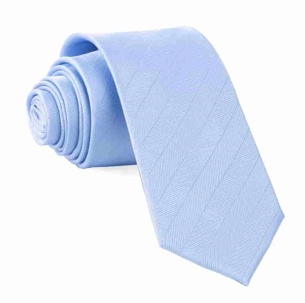 Herringbone Vow Light Blue Tie | Men's Silk Ties | Tie Bar