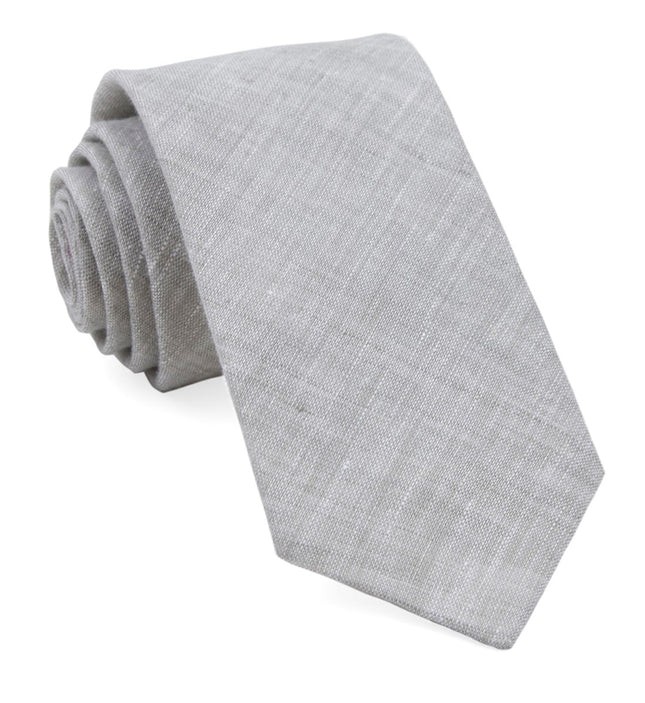 South End Solid Grey Tie | Tie Bar
