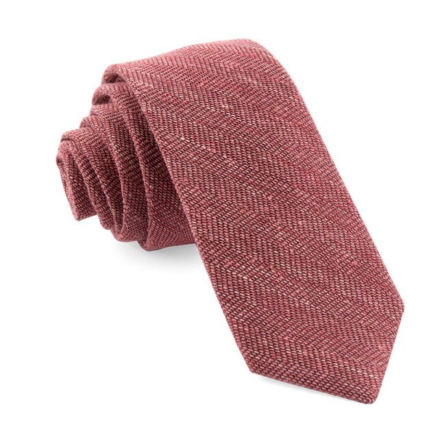 Bhldn Threaded Zig-zag Black Cherry Tie | Men's Silk Ties | Tie Bar
