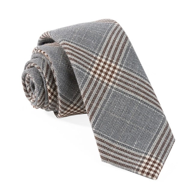 Barberis Tempo Grey Tie | Men's Italian Wool Ties | Tie Bar