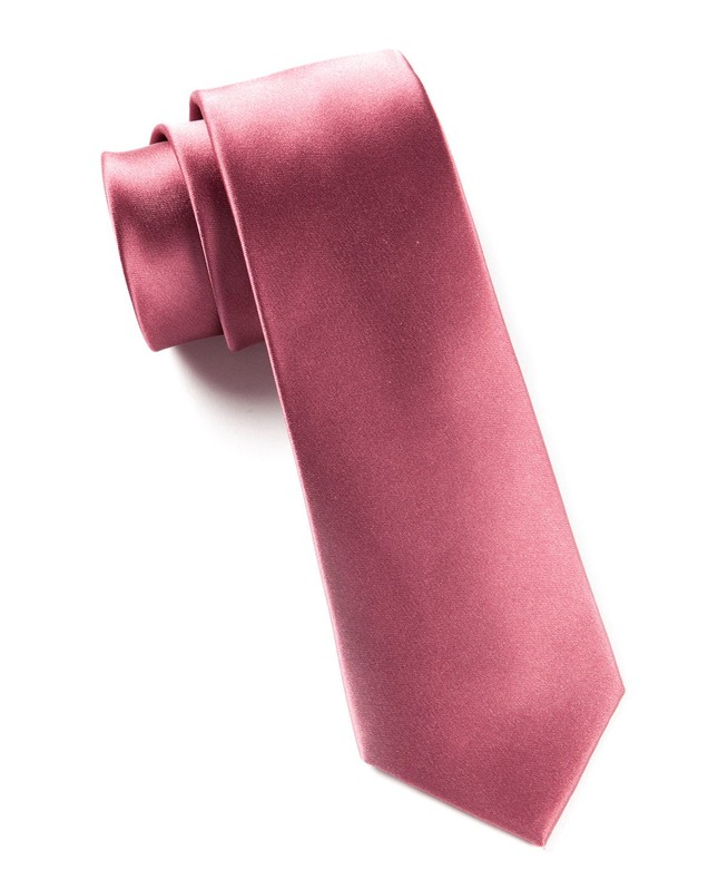 Dusty Rose Satin Tie | Tie Bar