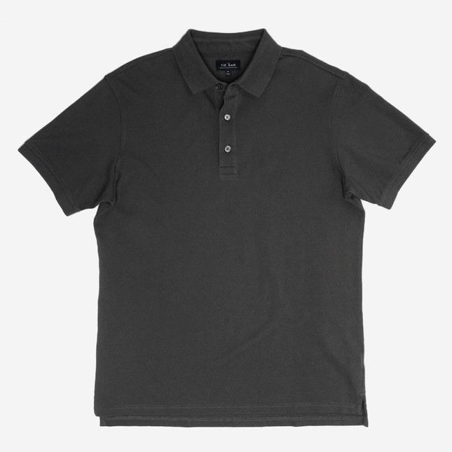 Grey Pique Polo Shirt | Tie Bar
