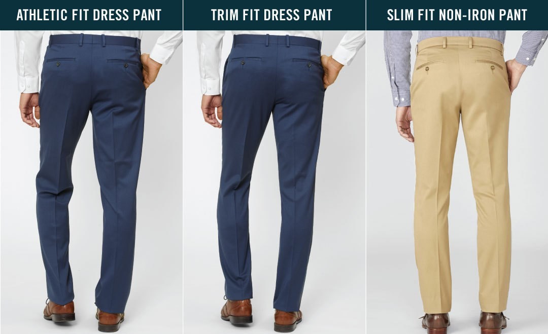 Men's Dress Pants Size & Fit Guide Tie Bar