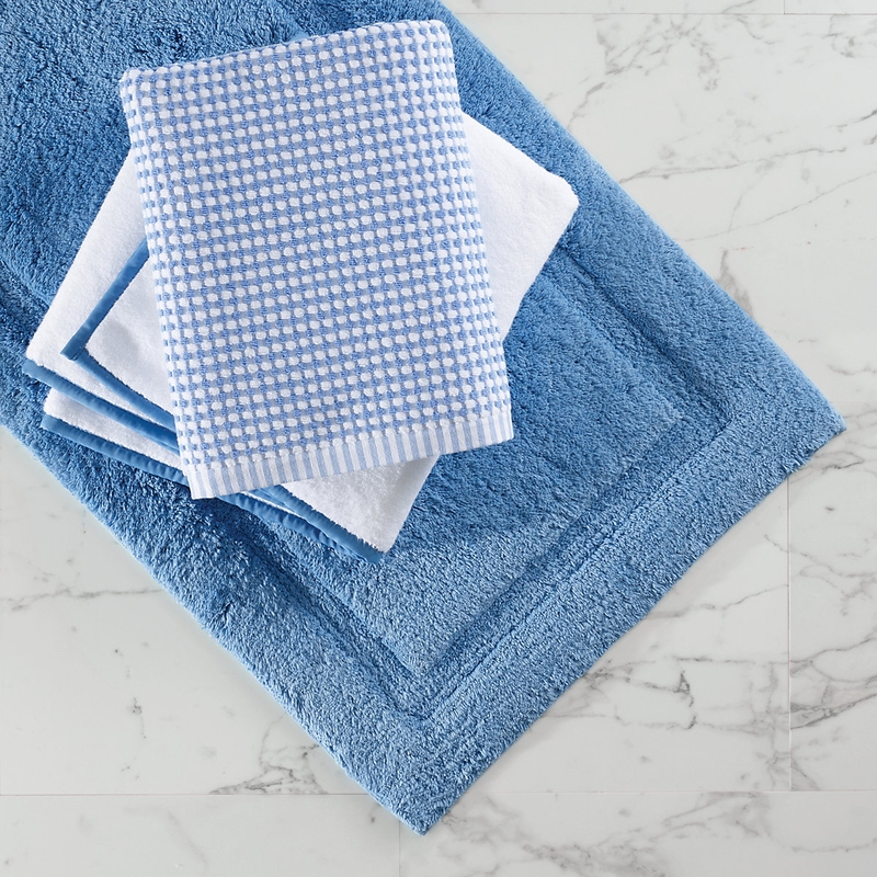 Blue Plaid Hand Towels Bathroom Towel Ultra Soft Highly Absorbent Bath  Towel Kitchen Dish Guest Towel Decorations One Size