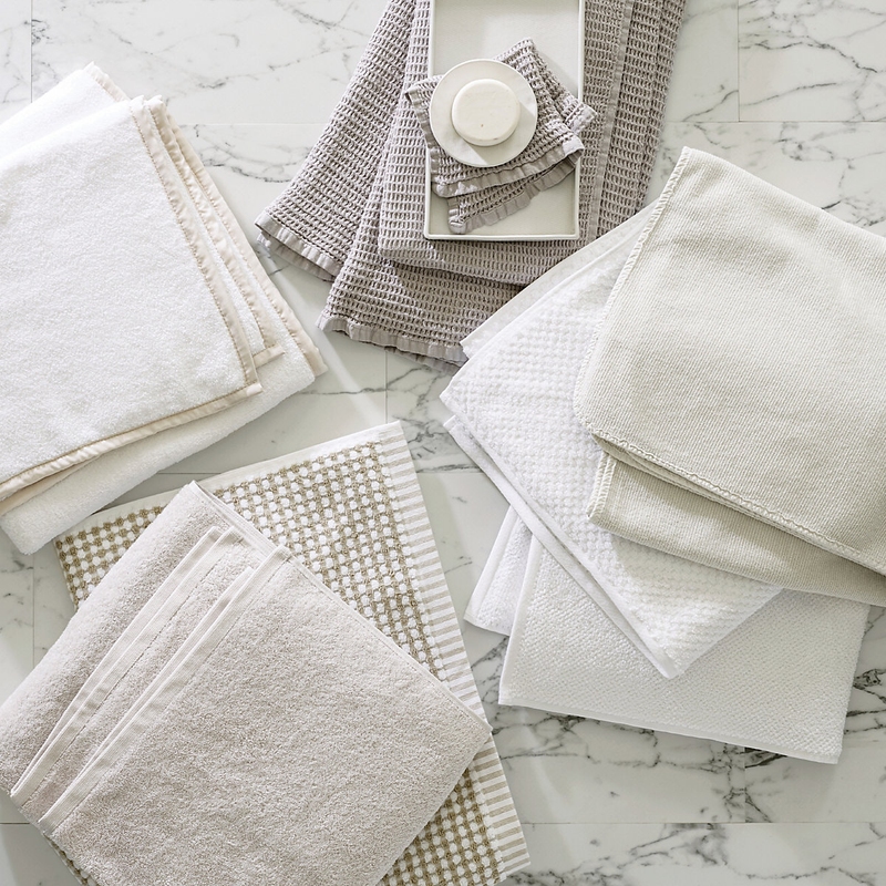 RiLEY Home Plush Towel Collection 100% Cotton Silver Bath Towel