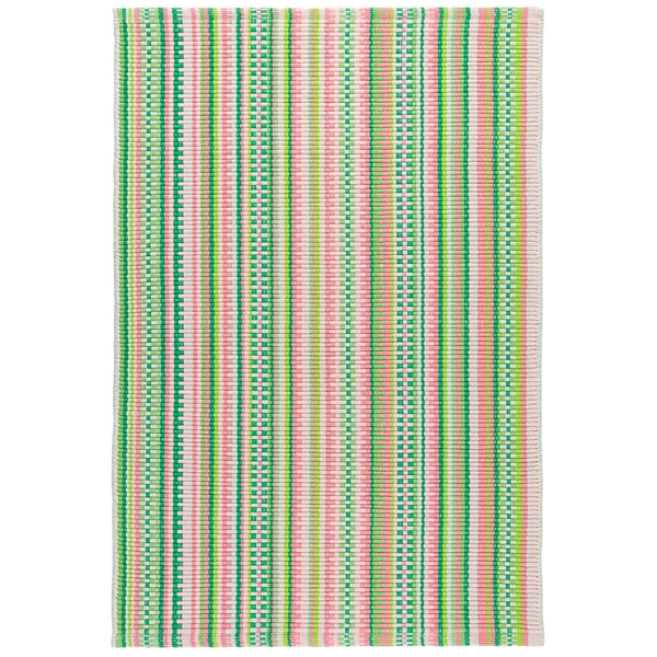 Hannah Watermelon Handwoven Cotton Rug | Dash & Albert by Annie Selke
