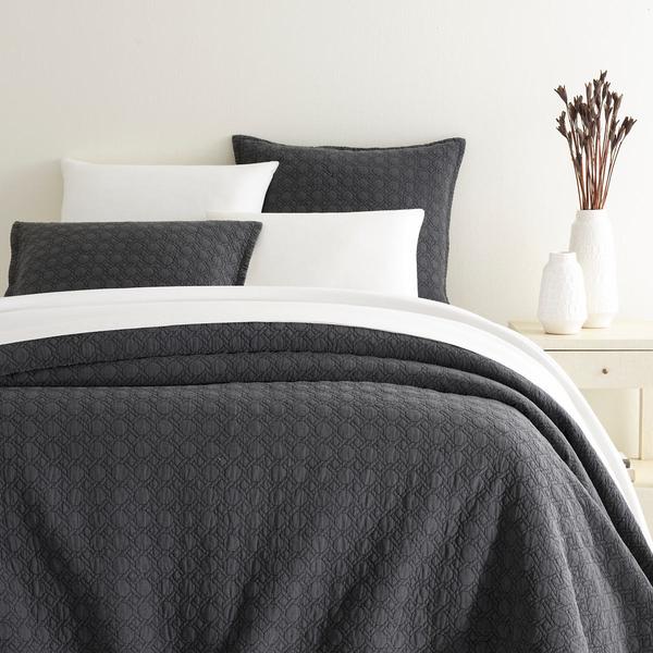 Montecito Charcoal Quilt | Annie Selke