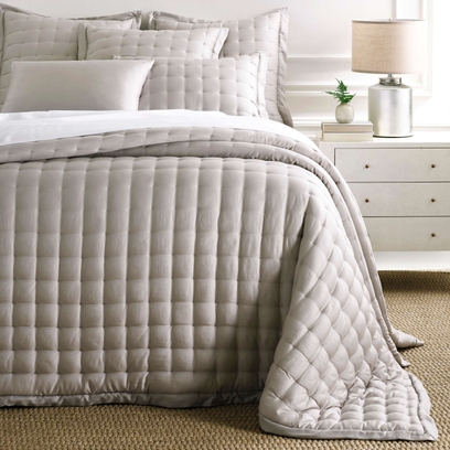 Sunny Side Black Quilted Sham  Pine Cone Hill by Annie Selke