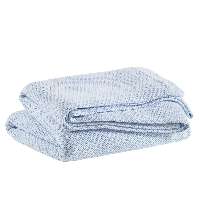 Coucke French Cotton Jacquard Towel, Moulin Rouge, Blue, 20-Inches by 30-Inches, 100% Cotton