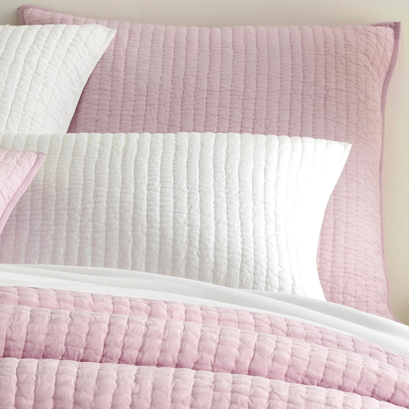 Lana Voile Hill Cone | Sham by Pale Quilted Lilac Pine Selke Annie