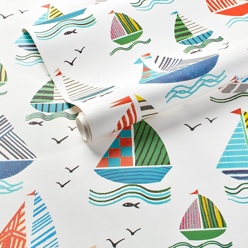 colorful sailboats wallpaper