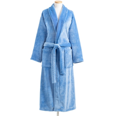 Sheepy Fleece 2.0 French Blue Robe | Pine Cone Hill by Annie Selke