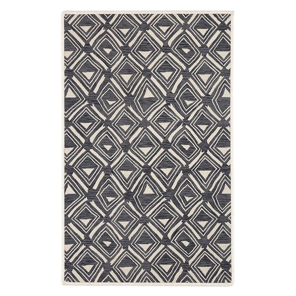 Triangle Shaped Design Wool Rug | Floor Carpet for Interior Decoration