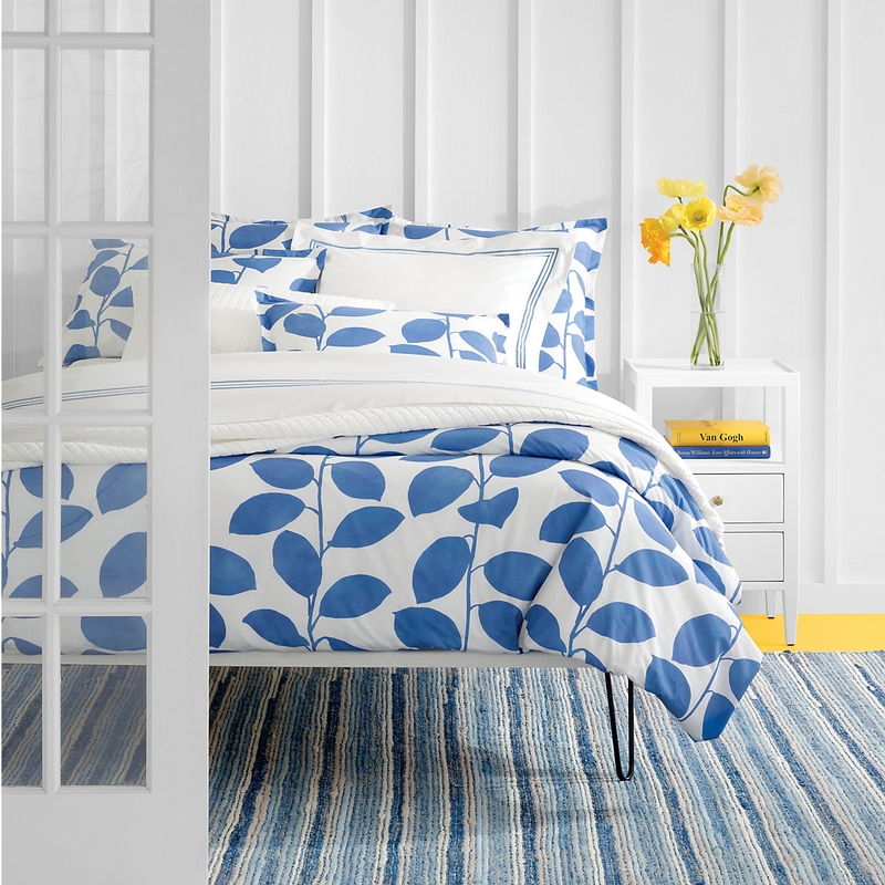 Trio French Blue Duvet Cover  Pine Cone Hill by Annie Selke