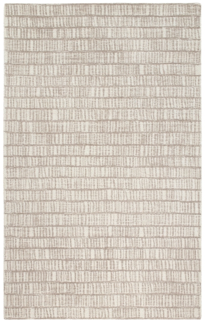 Talus Ivory Tufted Wool Custom Rug