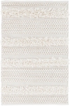 Zhara Stripe Ivory Handwoven Performance Rug