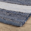 Striped Rag Denim Handwoven Cotton Rug