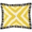 Swatch Arrows Linen Yellow/White Embroidered Decorative Pillow Cover