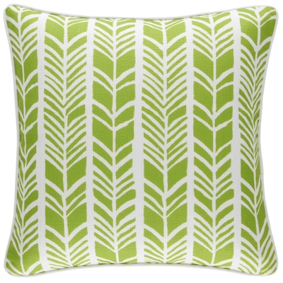 Chevron Stripe Green Indoor/Outdoor Decorative Pillow