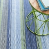 Fiesta Stripe French Blue/Green Indoor/Outdoor Rug