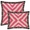 Swatch Arrows Linen Pink/Natural Embroidered Decorative Pillow